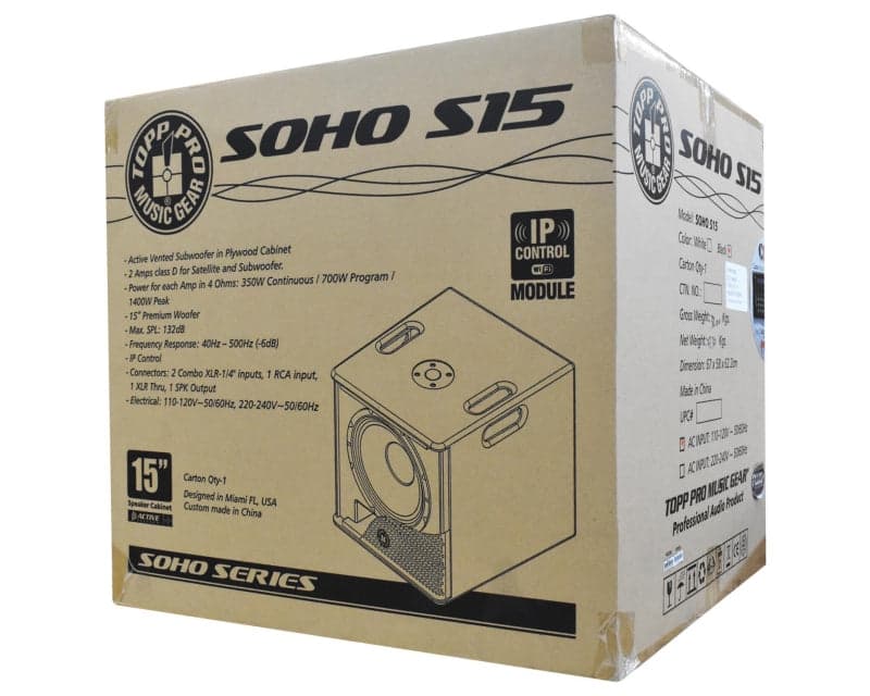 Subwoofer Topp Pro Soho S15flx 3