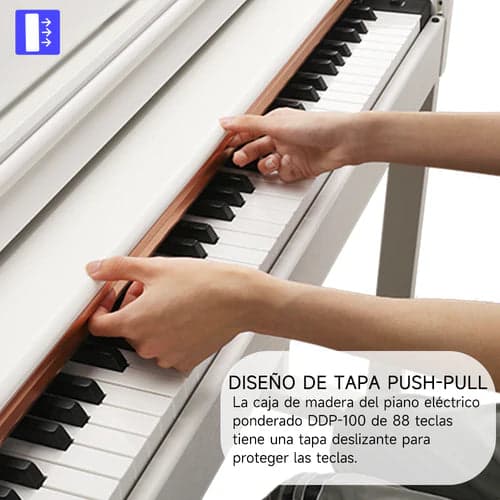 Piano Digital Donner EC3203 DDP-100 Blanco 4