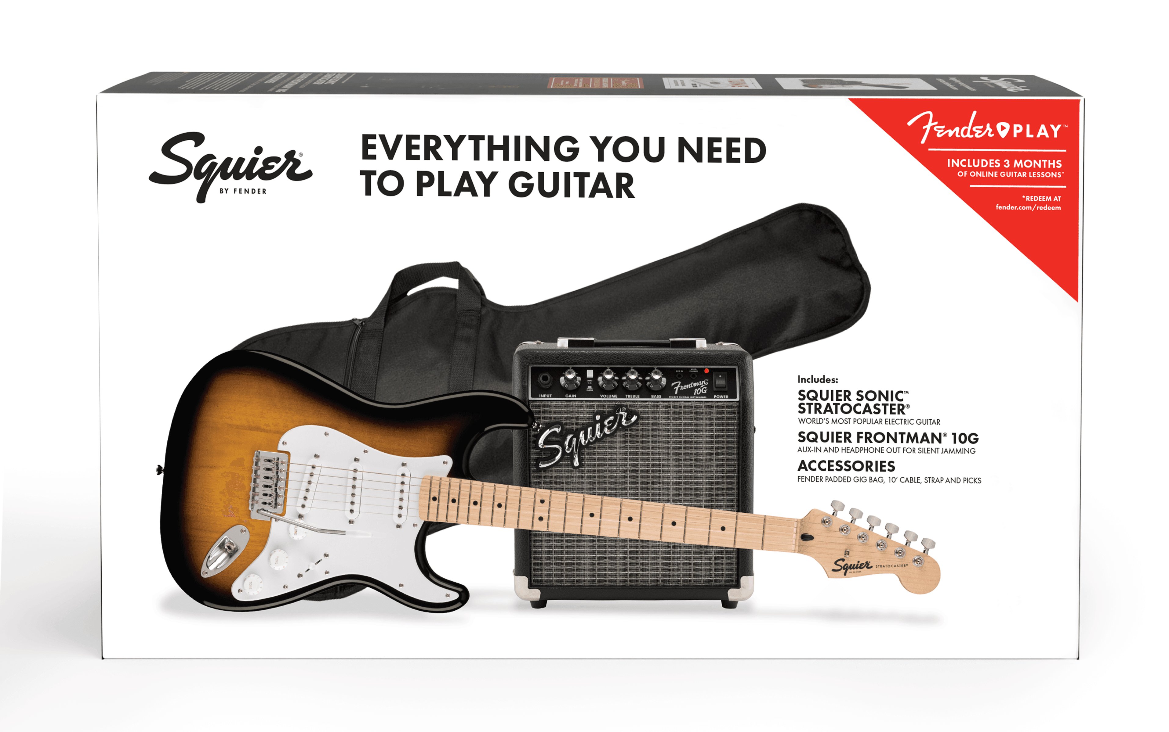 Guitarra Electrica Fender PK Sonic Strat 2TS 0371720003 10