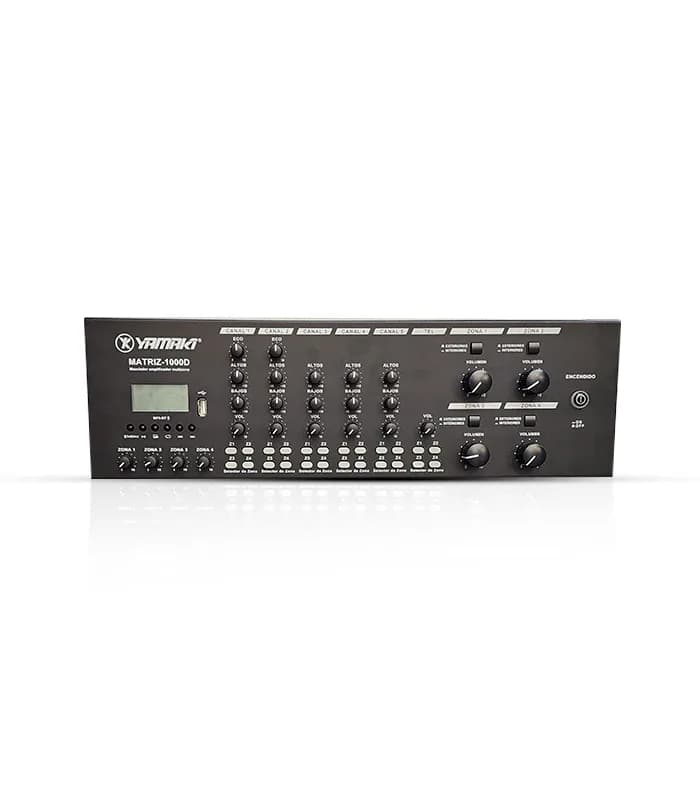 MEZCLADOR AMPLIFICADOR 4 ZONAS 1000 W MATRIZ-1000D II YAMAKI 1