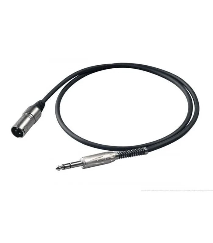 EXTENSIÓN DE 3 MTS BULK230LU3 DE XLR MACHO A PLUG STEREO 1