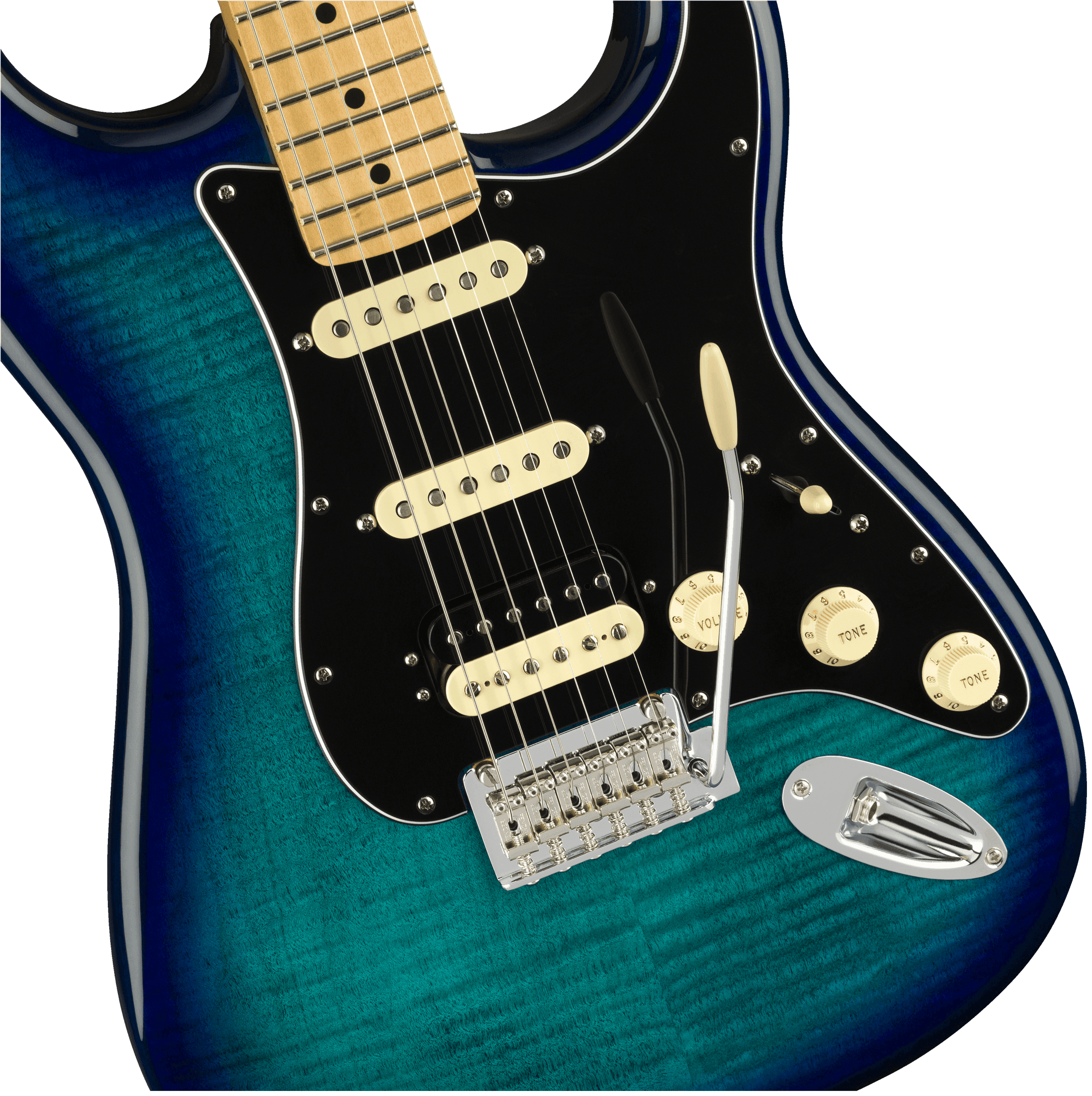 Guitarra Electrica Fender Player Stratocaster® de edición limitada HSS Plus Top, diapasón de arce, Blue Burst 0140218573 2