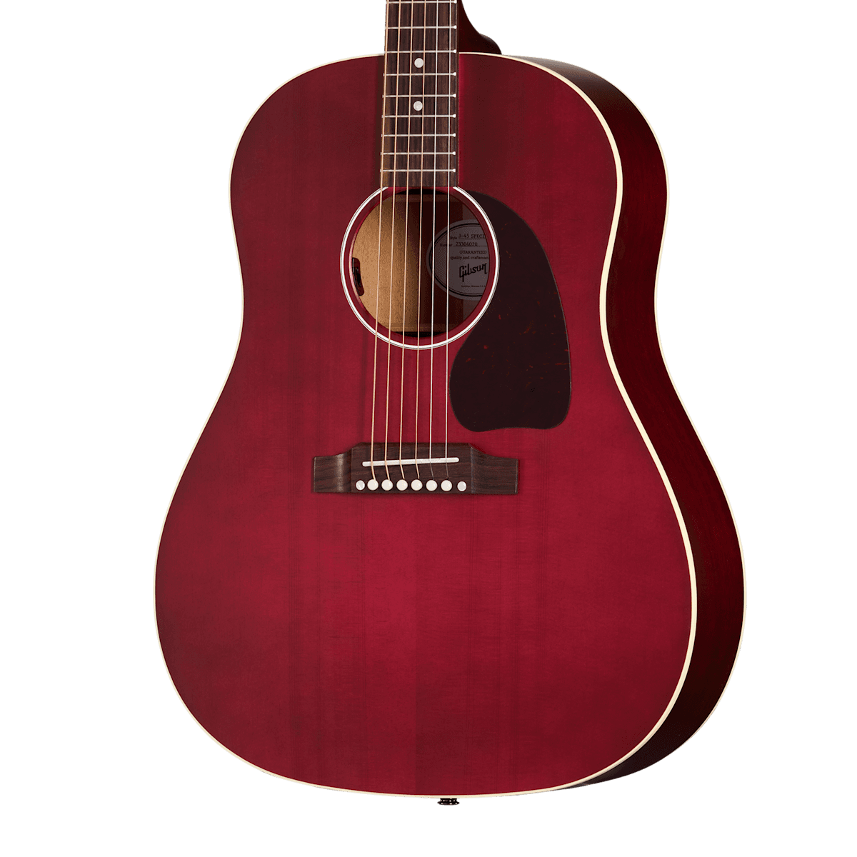 Guitarra Electroacustica Gibson J-45 Special Mcrs45spcwr Vino Tinto 3