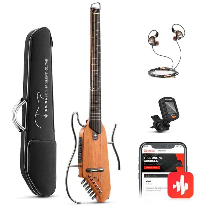 Guitarra Electroacustica Donner Ec6998 Hush-i Se Natural 2