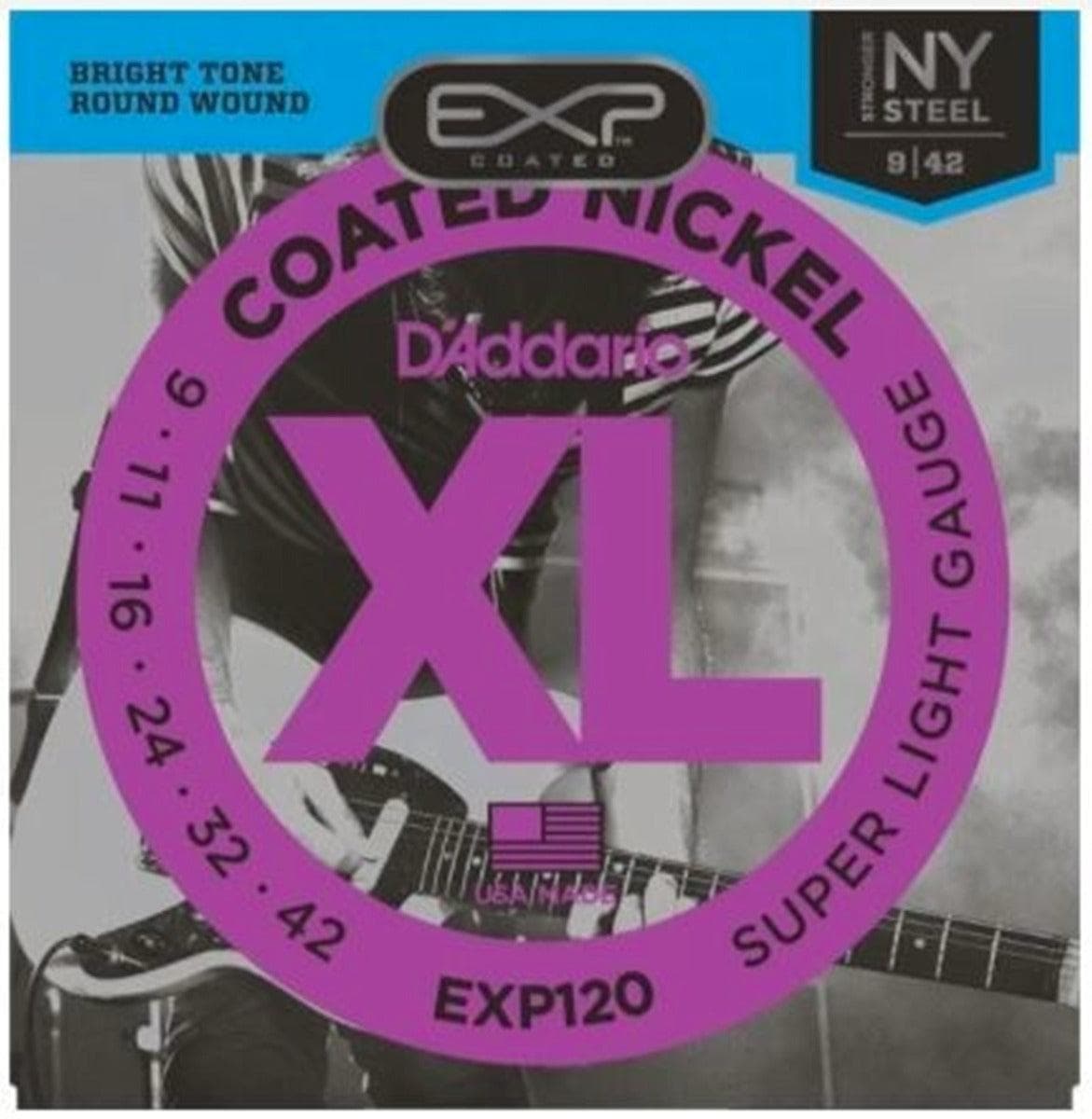 Encordado D Addario Guitarra Electrica Exp120 9-42