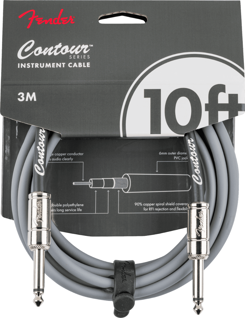 Cable Fender Contour 3 Metros Plata 0990571124