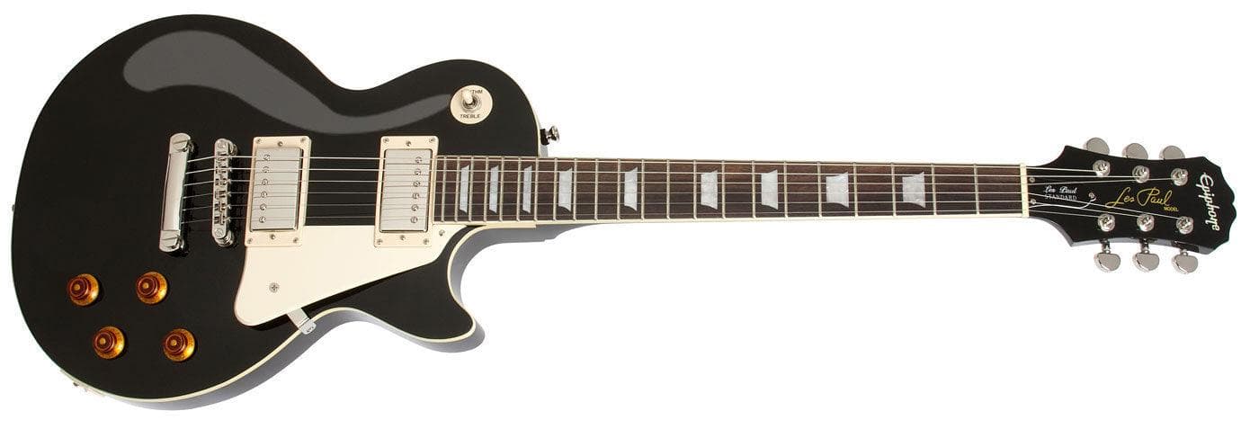 Guitarra Electrica Epiphone Les Paul Ens-Ebch1 Standard Ebony Ch Hdwe 4