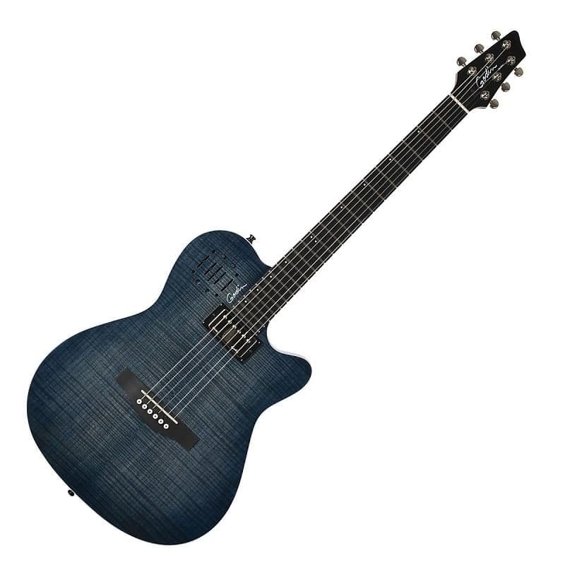 Guitarra Electroacustica Godin A6 Ultra Denim Blue 047451 2