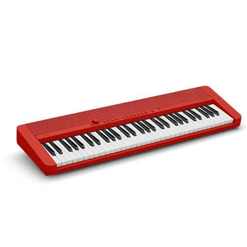 Teclado Casio Casiotone Ct-s1 Rojo Con Adaptador