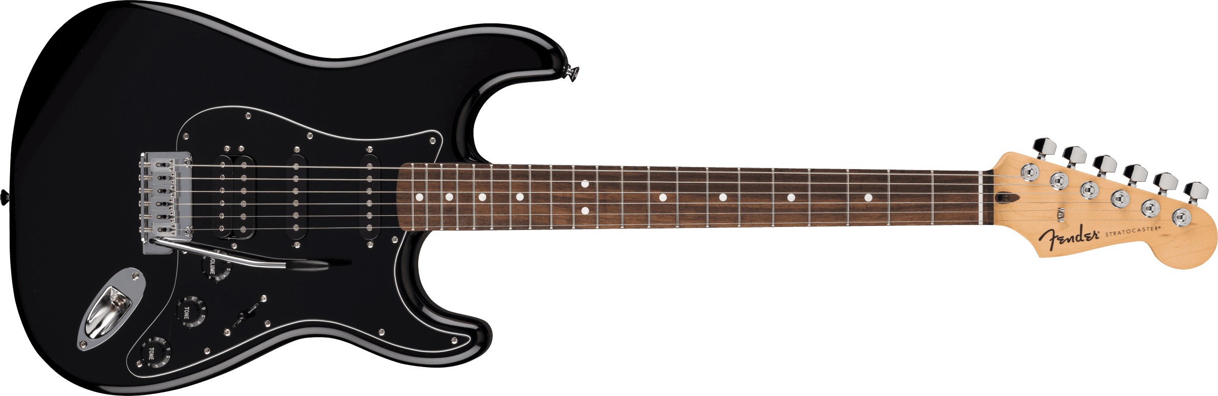 Guitarra Electrica Fender Standard Stratocaster HSS Negra 0266441506
