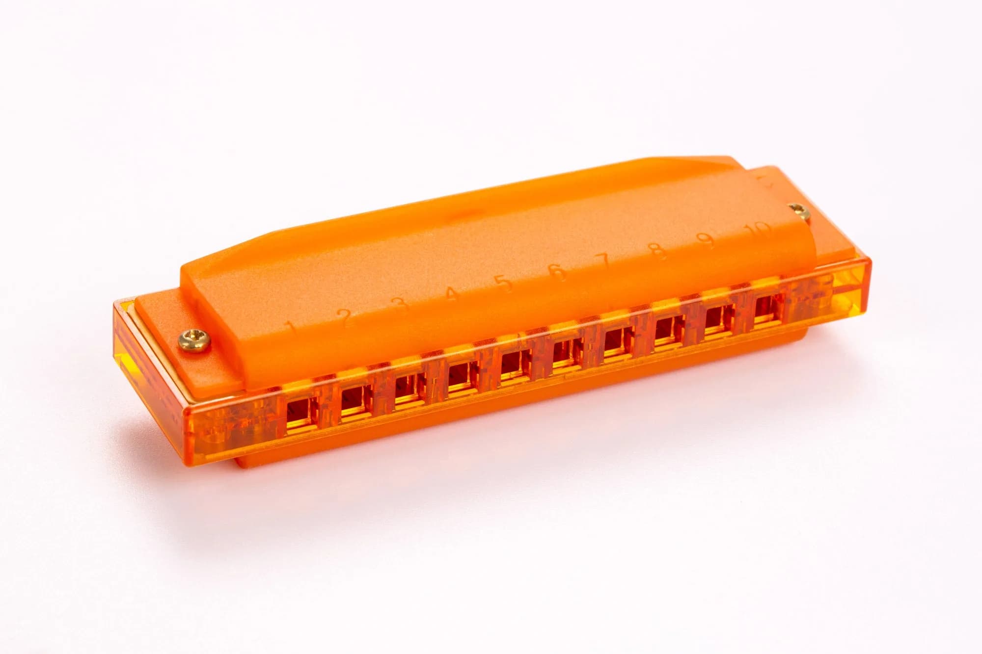 ARMONICA HOHNER TRASLUCENT HARP ORANGE EN C 2