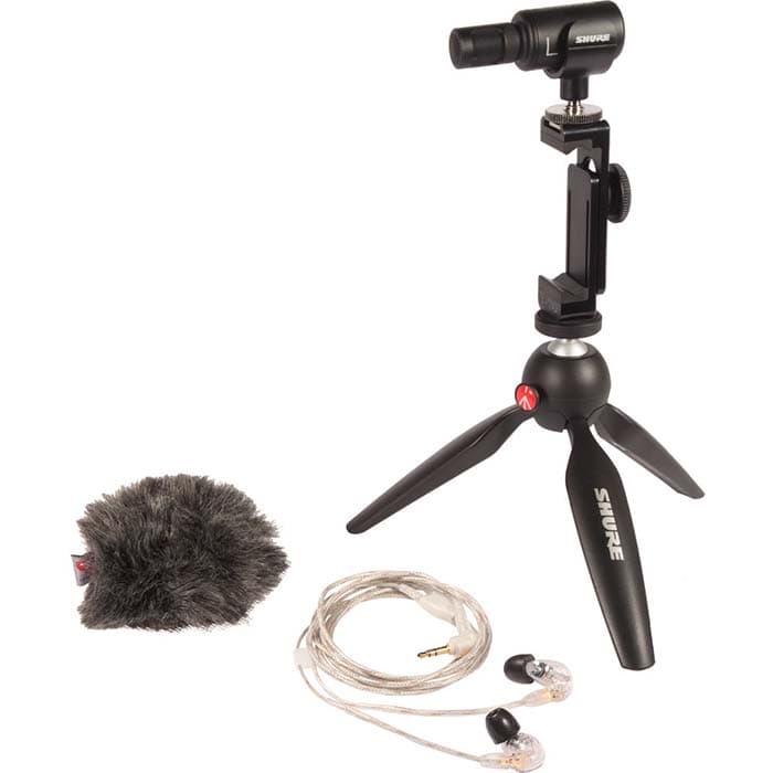 KIT MICRÓFONO/IN-EARS SHURE MOTIV MV88+SE215-CL 2