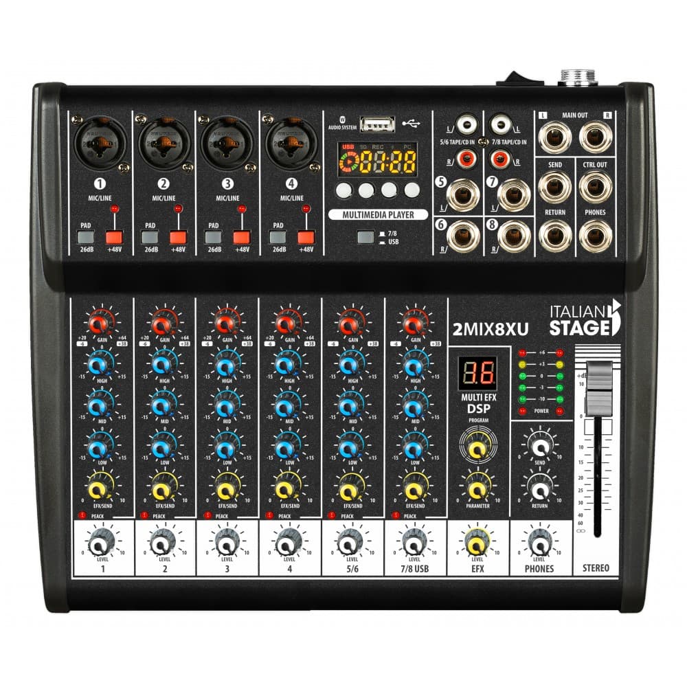MEZCLADORA ANALOGA ITALIAN STAGE 2MIX8XU 2