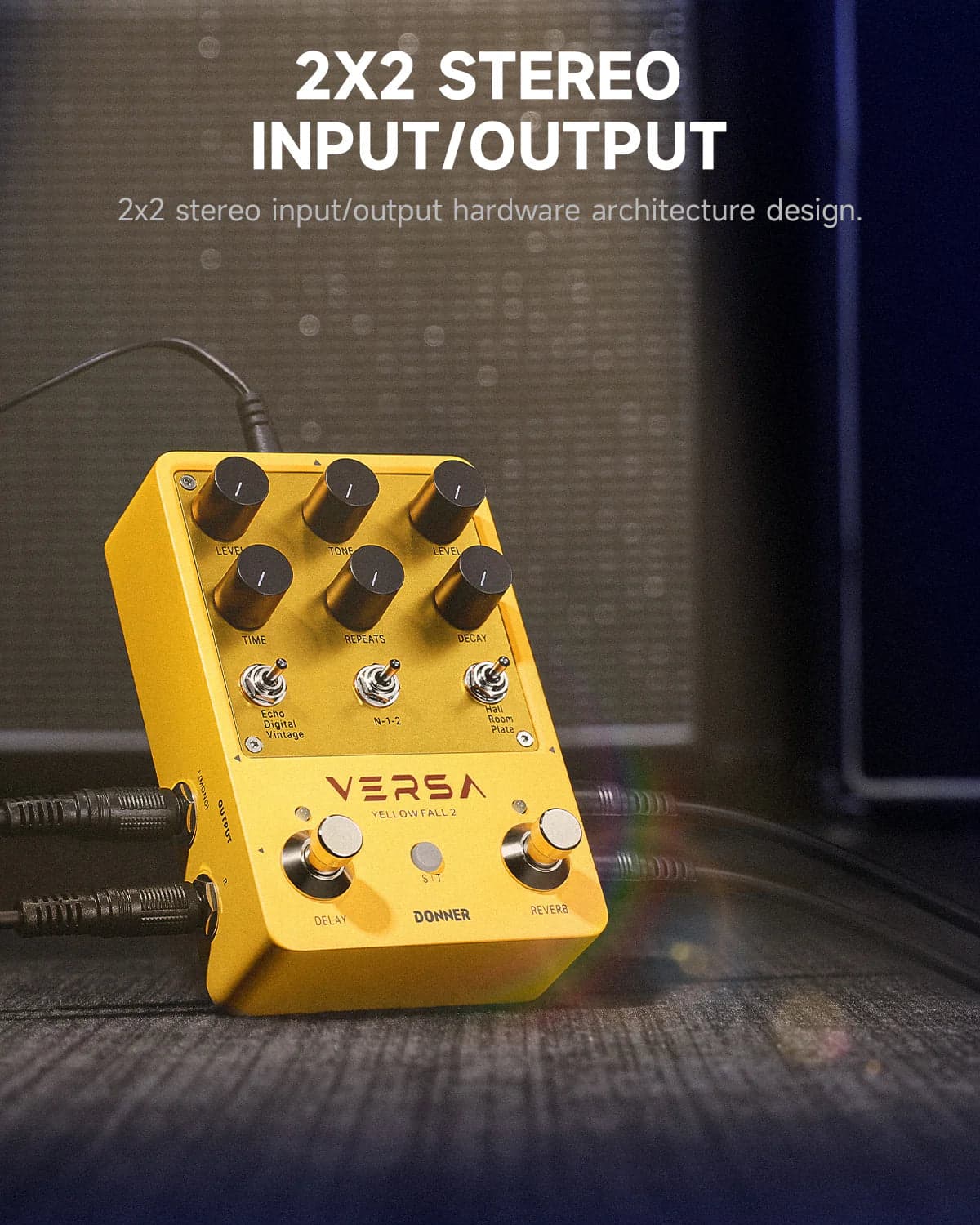Pedal Donner Ec6926 Yellow Fall Ii Reverb Y Delay 6