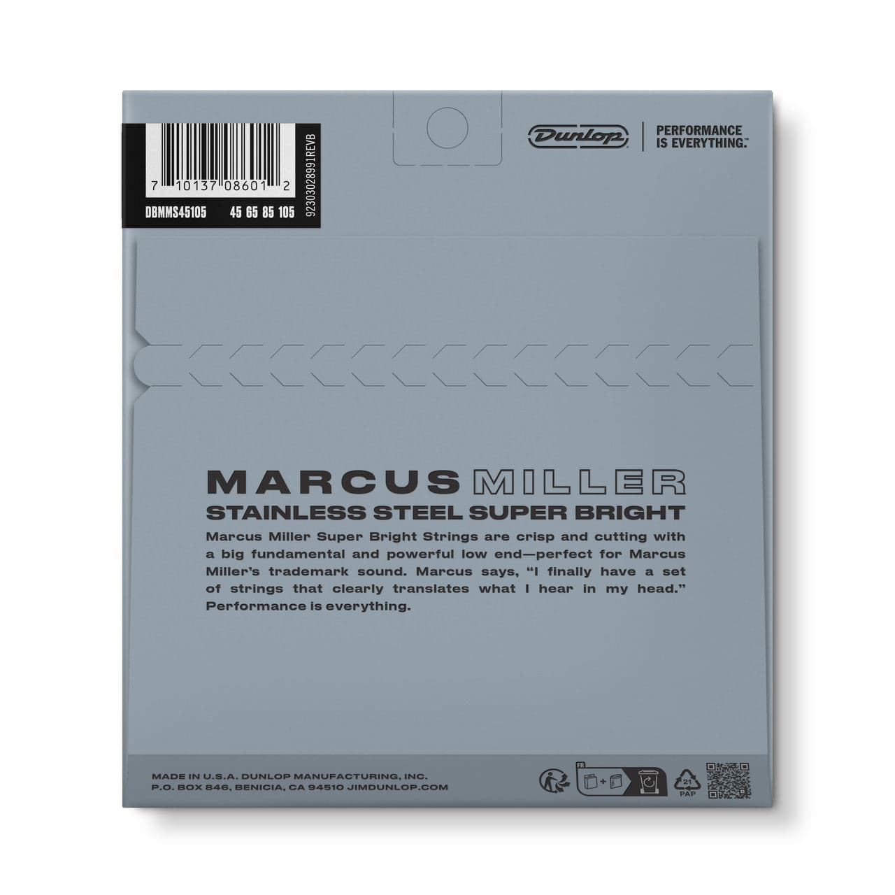 Encordado Dunlop Bajo Dbmms45105 Marcus Miller 38440450541 2