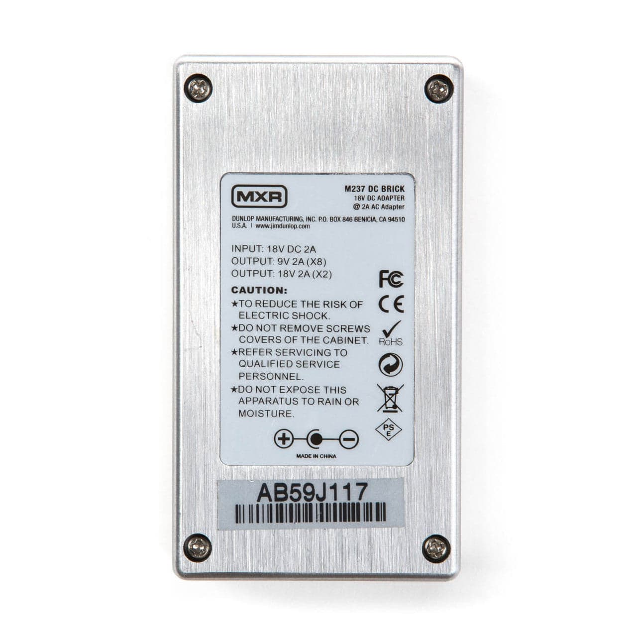 Fuente De Poder Dunlop Mxr M237 Dc Brick 11237000001 2