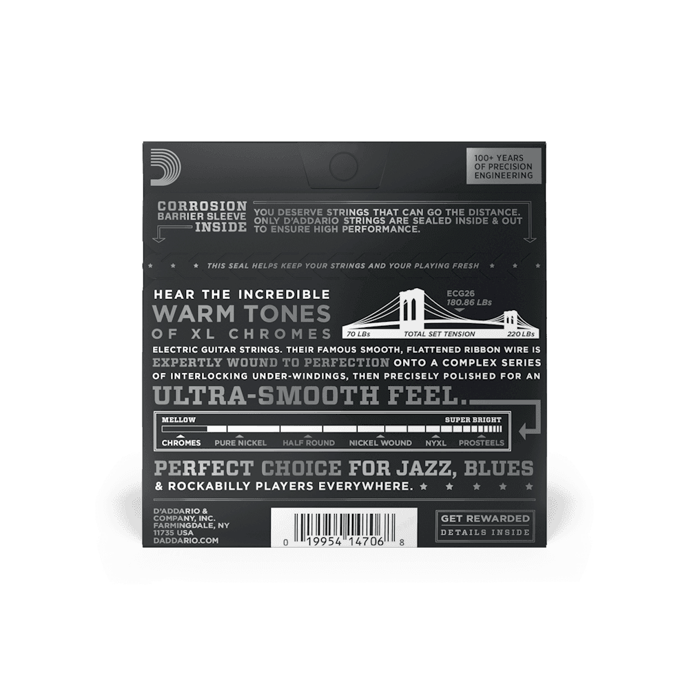 Encordado D Addario Guitarra Electrica Ecg26 13 56 2