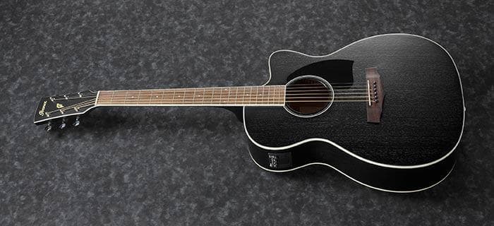 Guitarra Electroacustica Ibanez Pc14mhce-weathered Black Open Pore 3