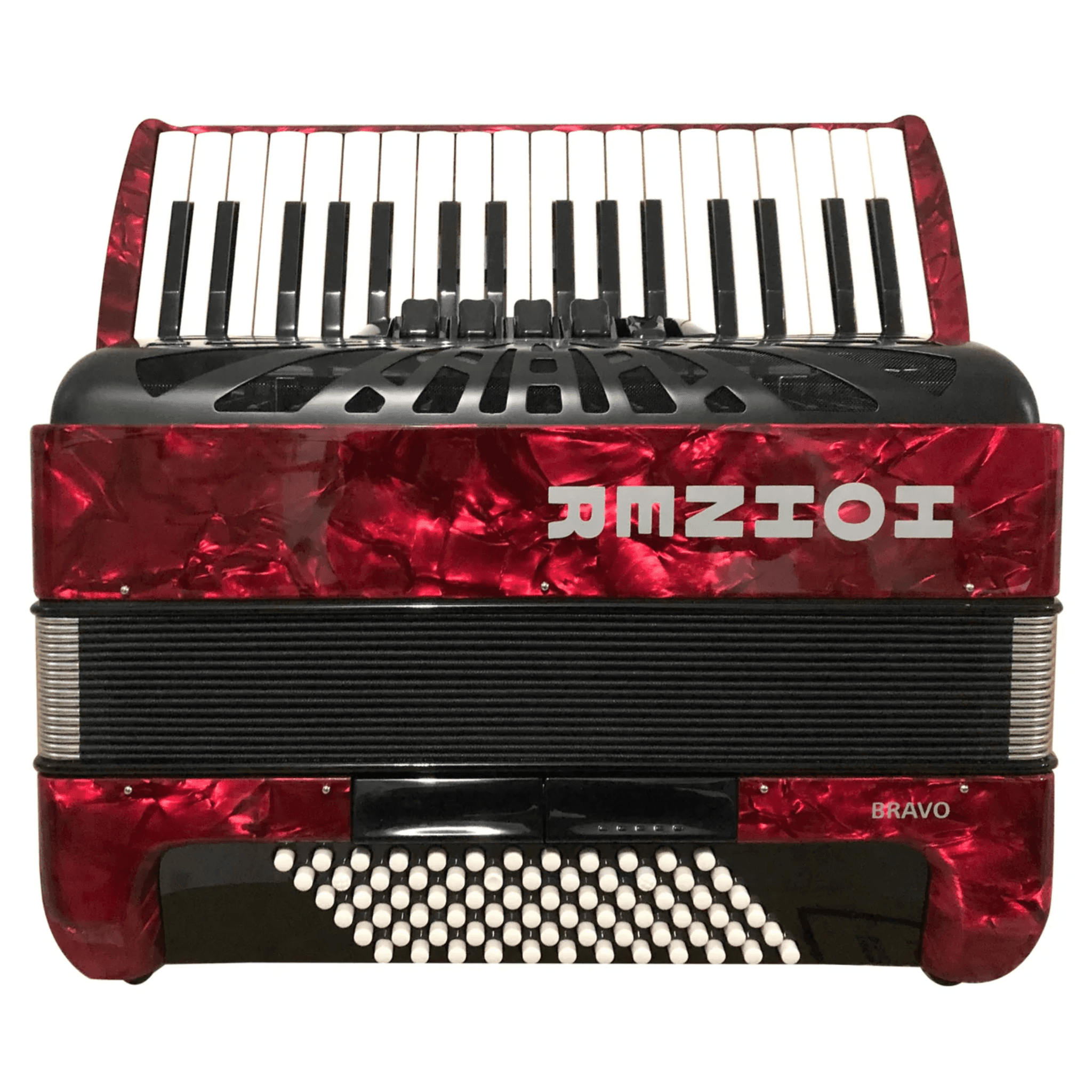 ACORDEON HOHNER BRAVO III ROJO 72 BAJOS 2