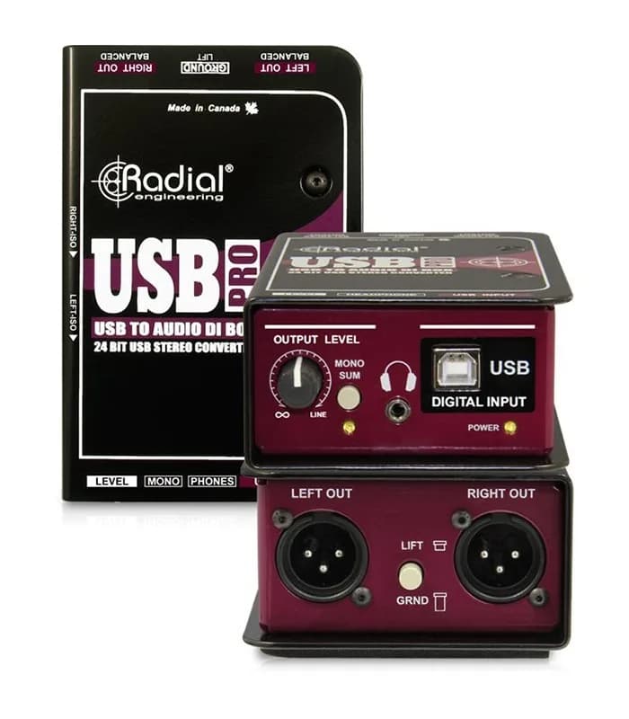 CAJA DIRECTA RADIAL USB-PRO ESTEREO USB 1