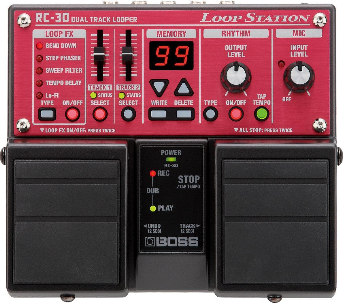 Pedal Boss Guitarra Electrica Rc-30 Loop Station