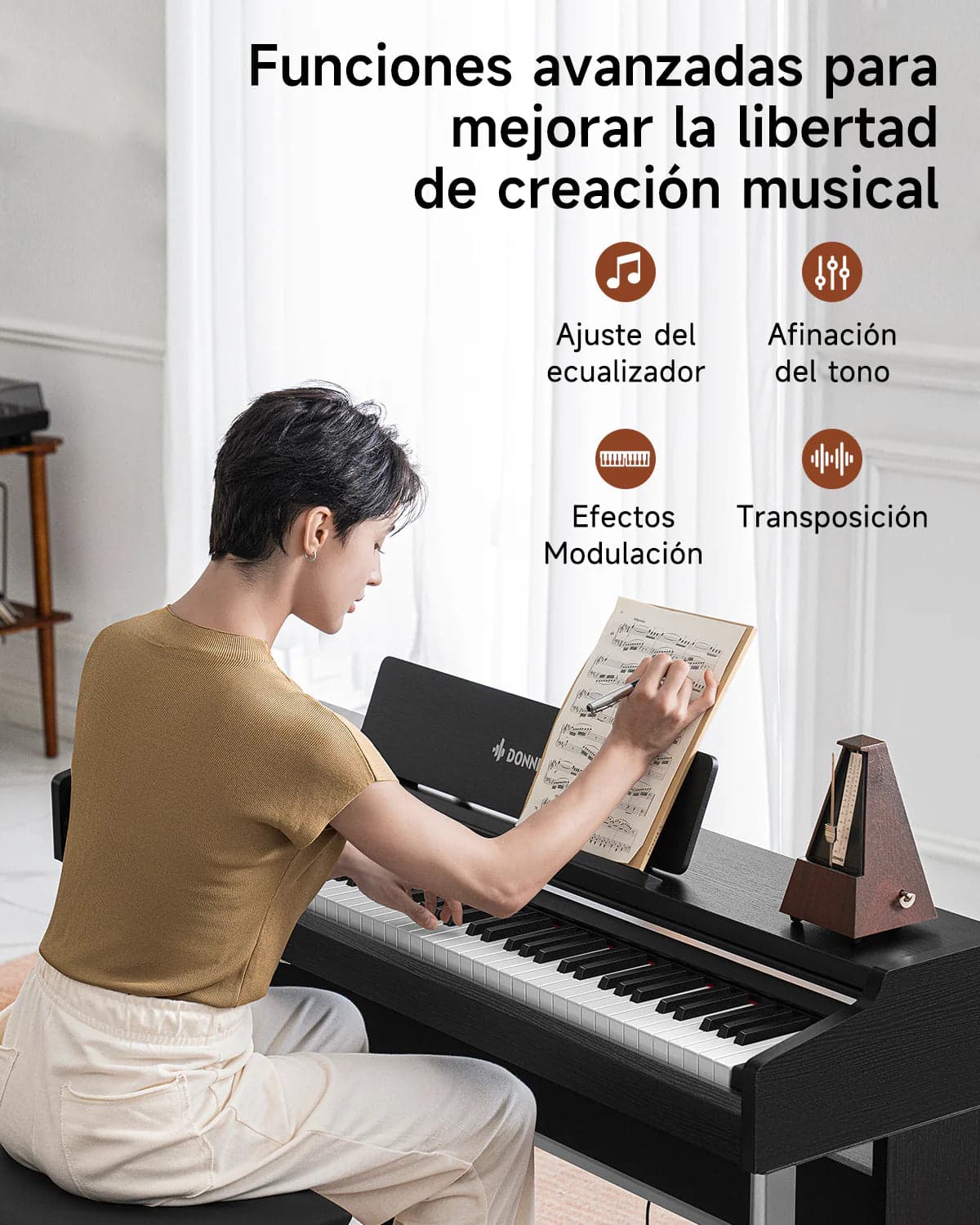 Piano Digital Donner Ec7045 Ddp-200Pro 11
