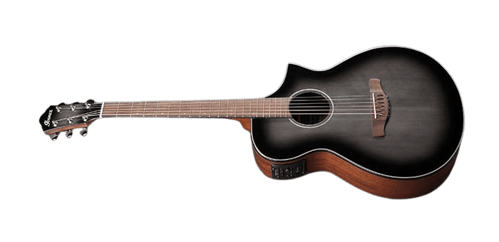Guitarra Electroacustica Ibanez Aewc11-transparent Charcoal Burst Low Gloss 3