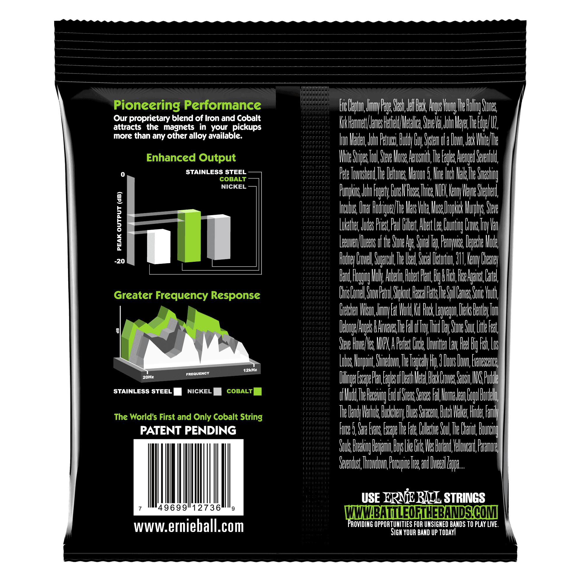 Encordado Ernie Ball Bajo Electrico 2736 45-130 5 Cuerdas 2