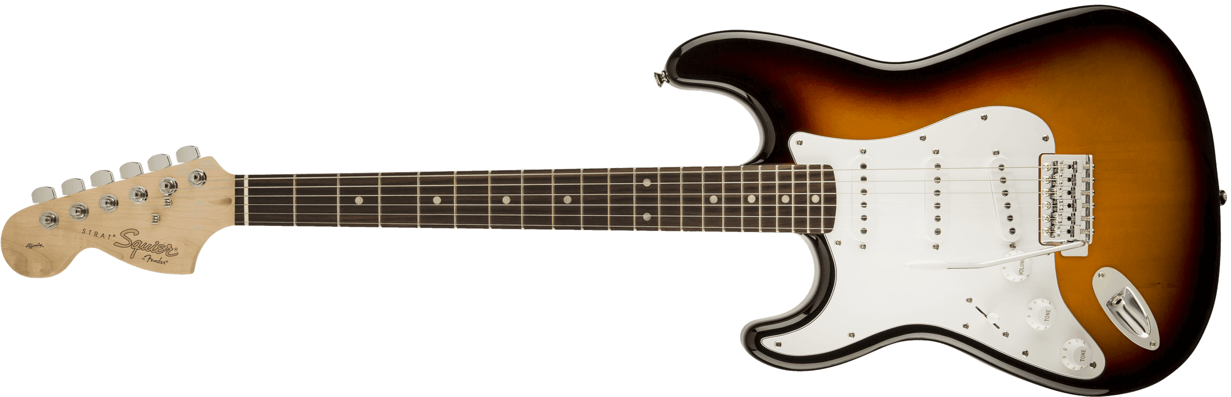 Guitarra Electrica Fender Squier Affinity Series™ Stratocaster®, Left-Handed, Laurel Fingerboard, Brown Sunburst 0370620532 Zurda