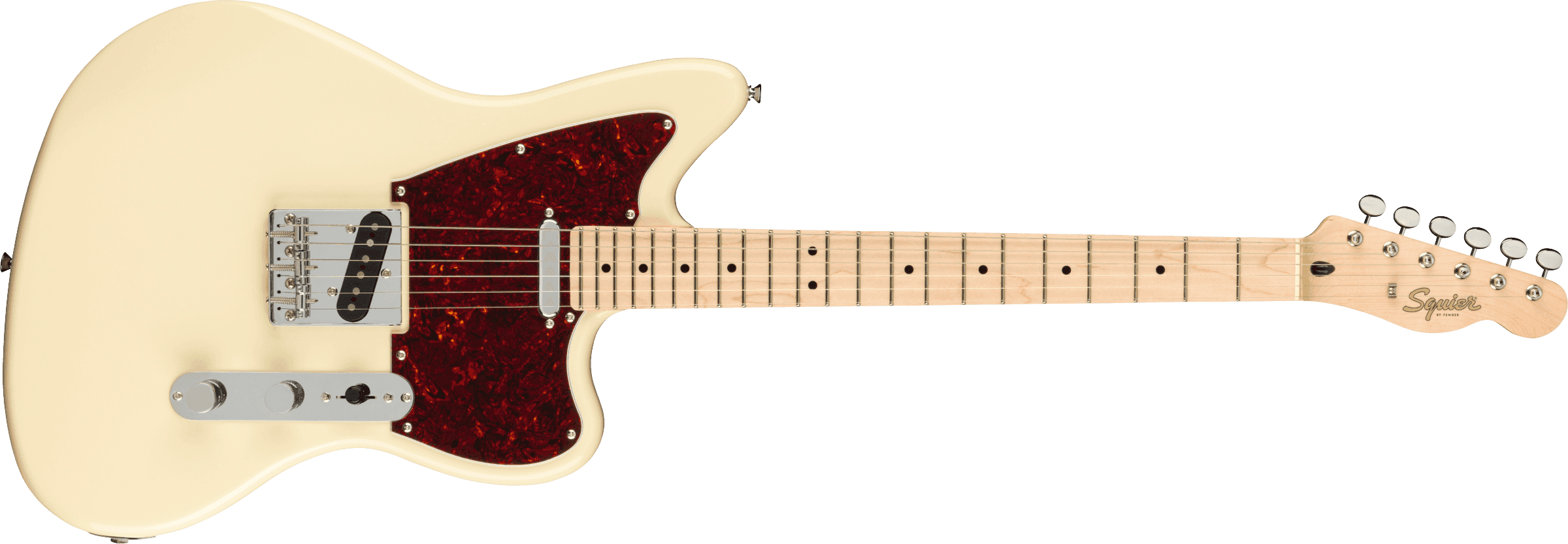 Guitarra Electrica Fender Paranormal Offset Telecaster®, Maple Fingerboard, Tortoiseshell Pickguard, Olympic White0377005505