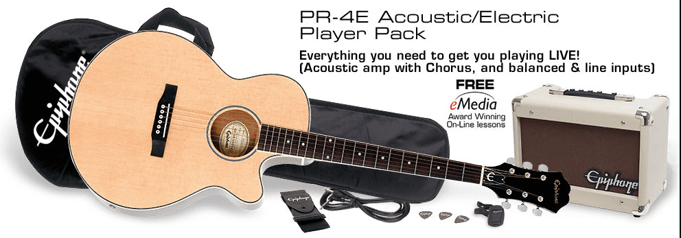 Guitarra Electroacustica Epiphone Ppgr-eep4nach1 Kit 2