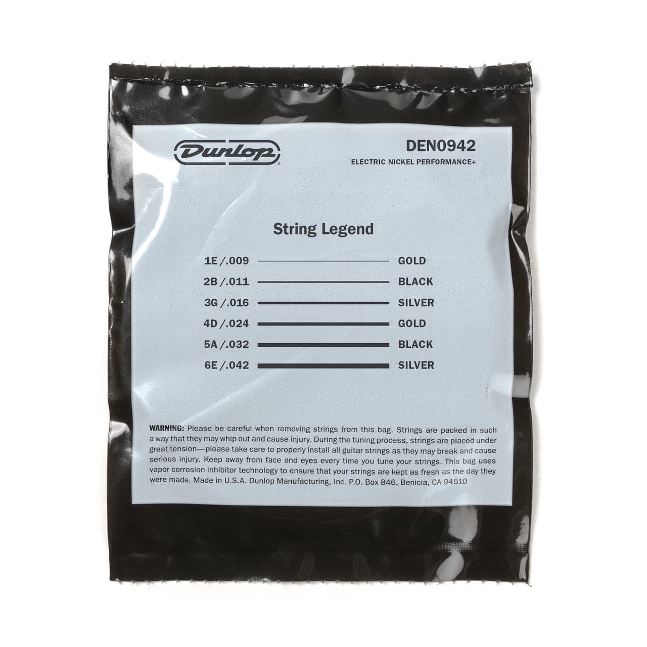 Encordado Dunlop Guitarra Electrica Den0942 Light 38120094201 3