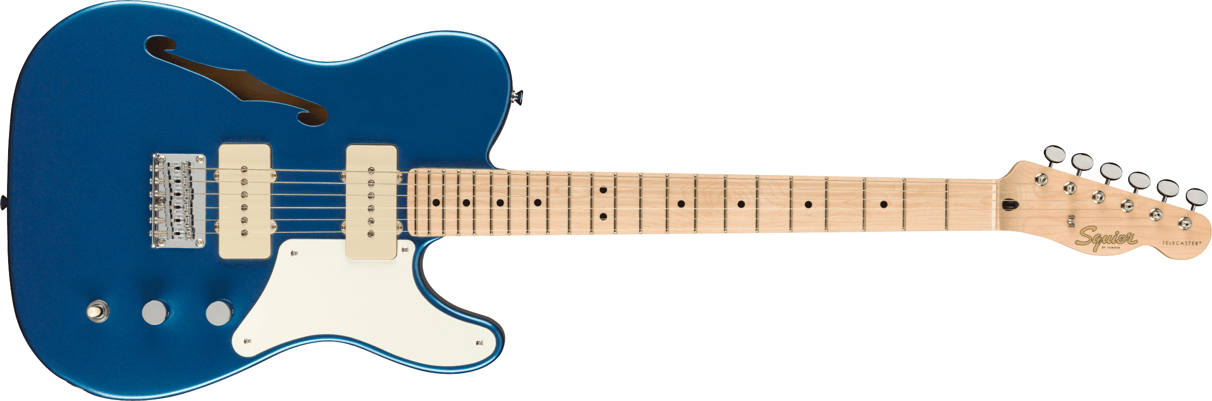 Guitarra Electrica Fender Paranormal Cabronita Telecaster Thinline, Maple Fingerboard, Parchment Pickguard, Lake Placid Blue 0377020502