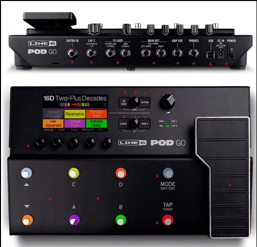 PEDAL LINE6 POD GO US P34-1 2
