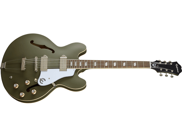 Guitarra Electrica Epiphone Etcawodnh1 Casino Verde Oliva 2