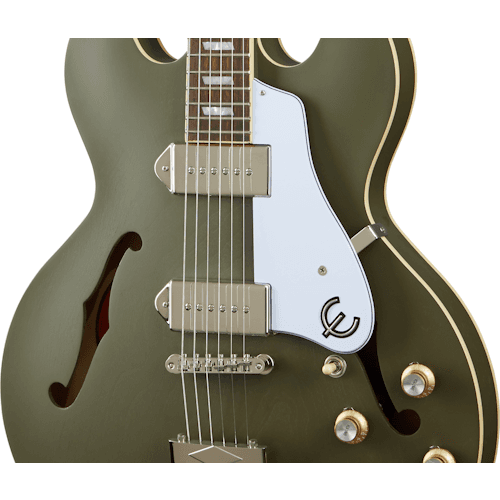 Guitarra Electrica Epiphone Etcawodnh1 Casino Verde Oliva 3