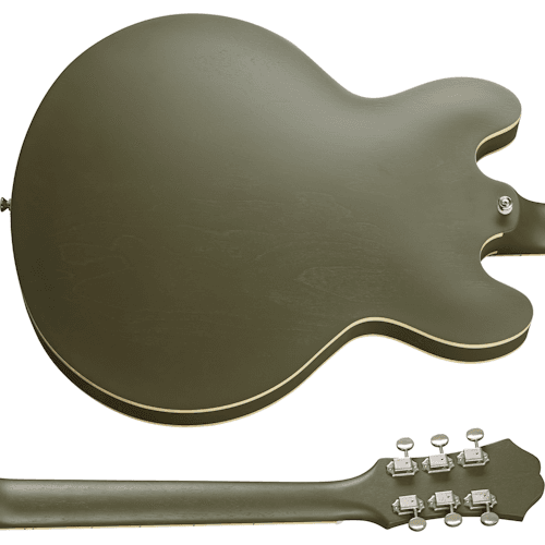 Guitarra Electrica Epiphone Etcawodnh1 Casino Verde Oliva 4