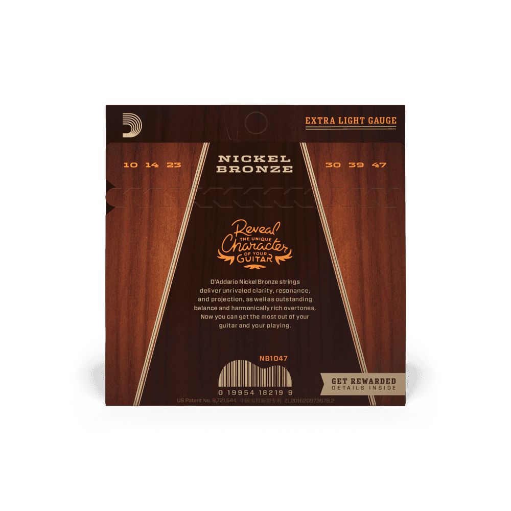 Encordado D Addario Guitarra Acustica Nb 10-47 4
