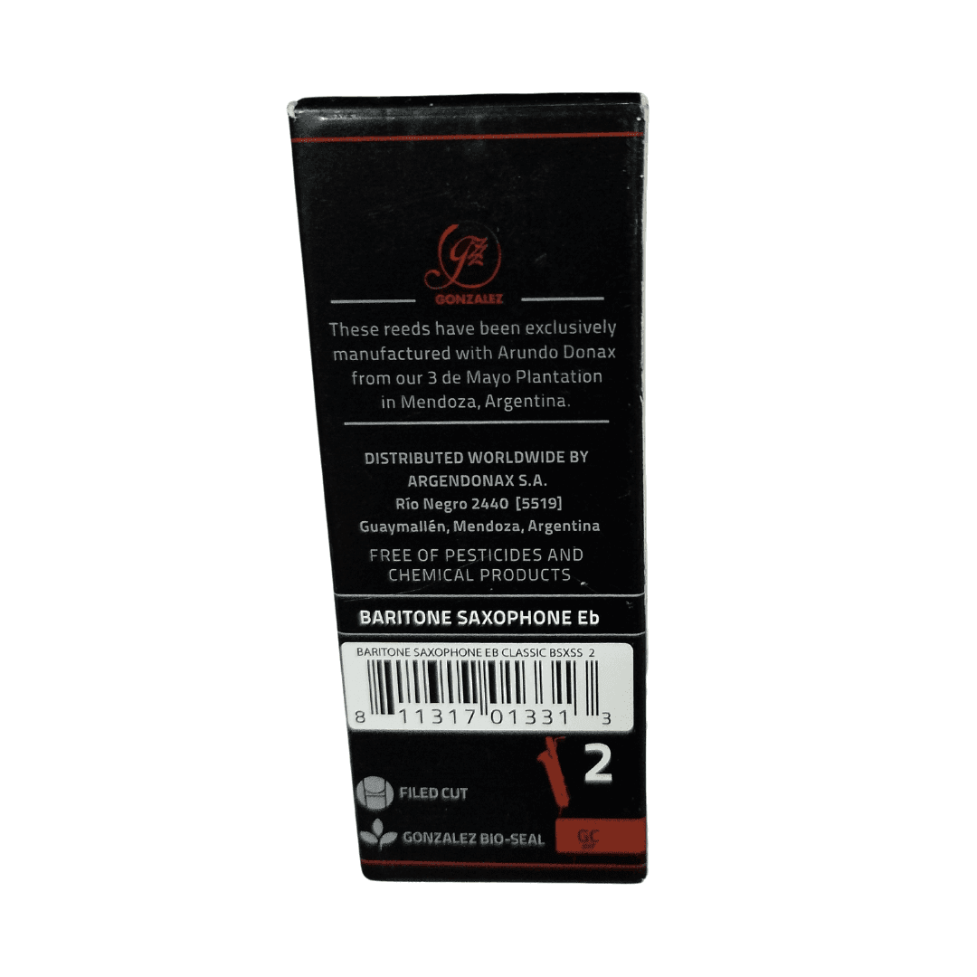 Caña Gonzalez Saxo Baritono Classic Caja Negra 2
