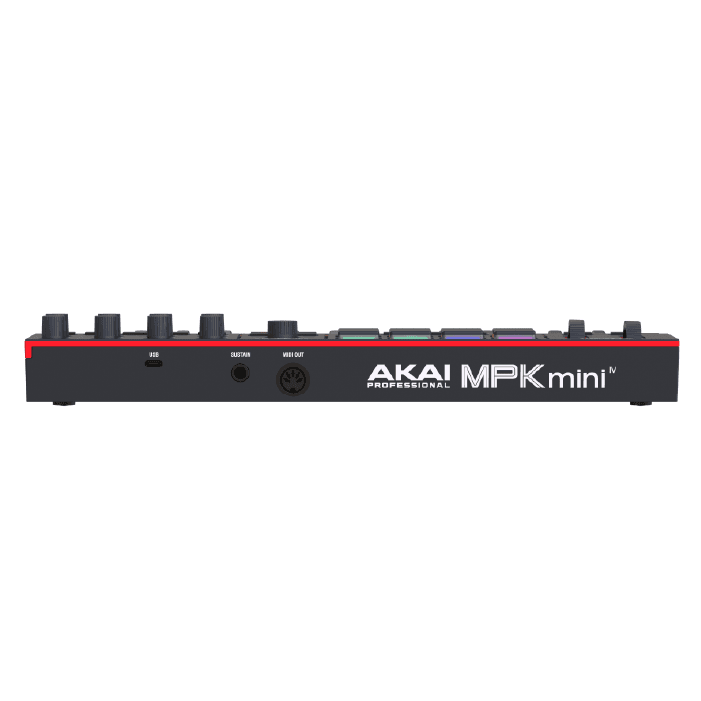 CONTROLADOR MIDI AKAI MPKMINI4B NEGRO 3