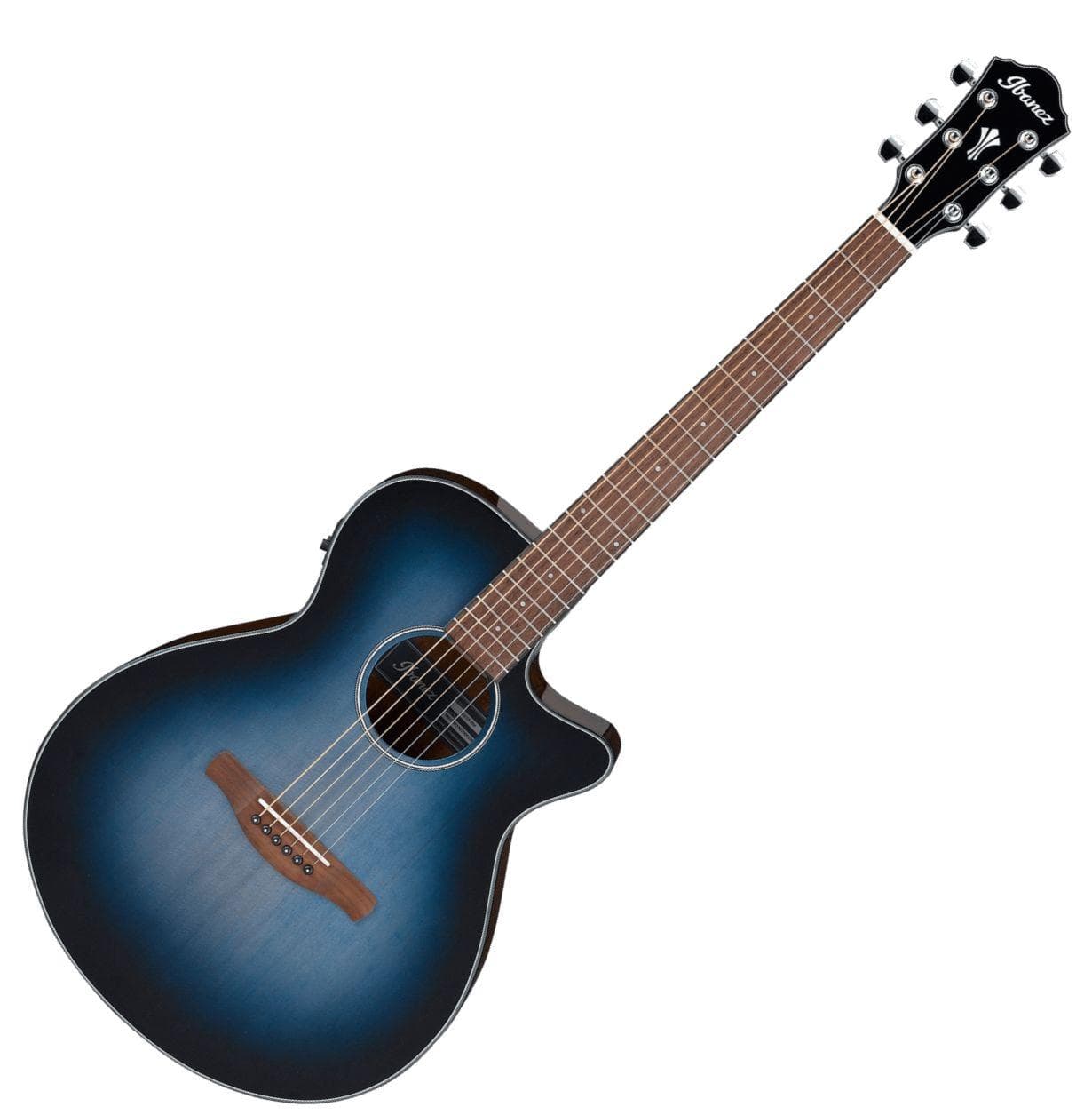 Guitarra Electroacustica Ibanez Aeg50 Indigo Blue Burst High Gloss 2