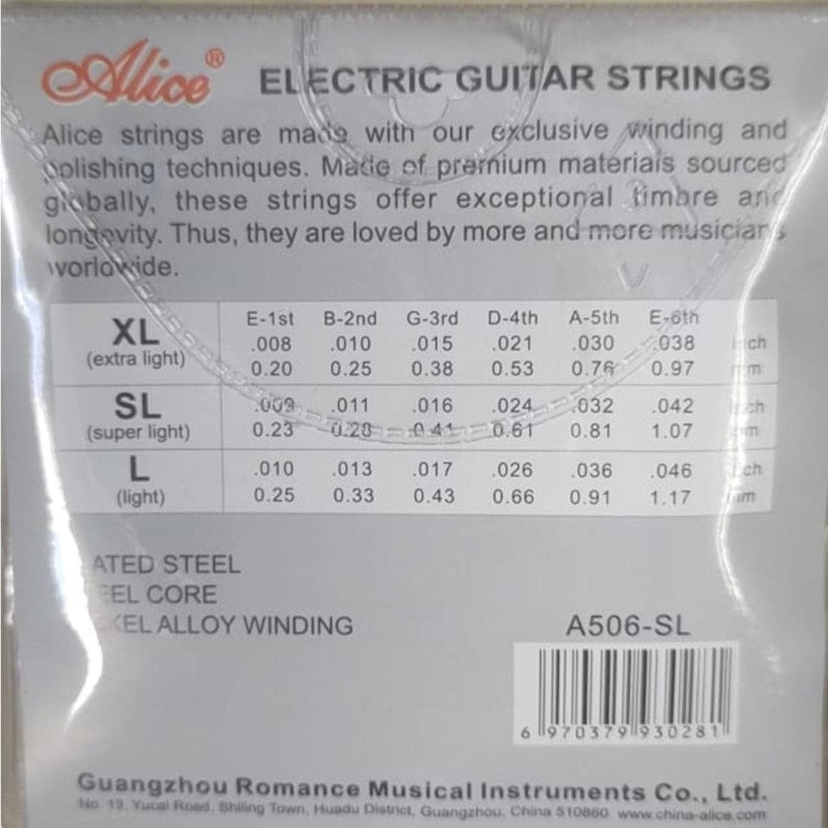 Encordado Alice Guitarra Electrica A506-sl 2