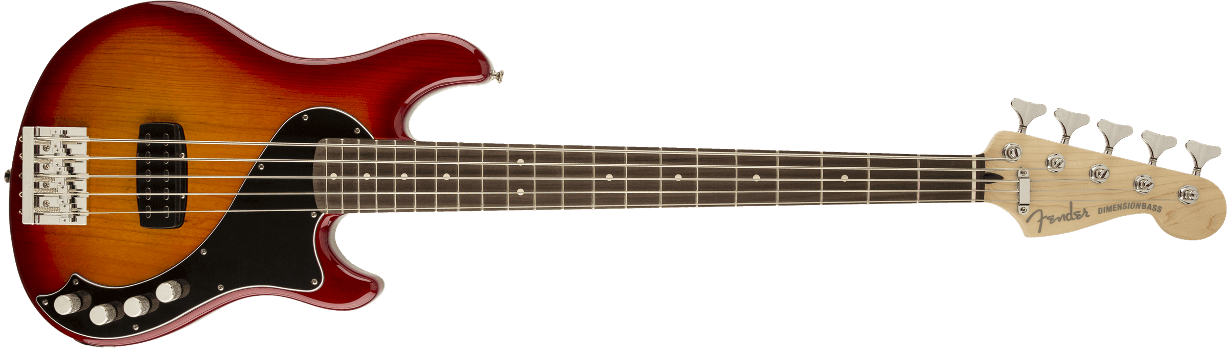 Bajo Electrico Fender Deluxe Dimension™ Bass V, diapasón de palisandro, explosión de cereza envejecida 0142700331