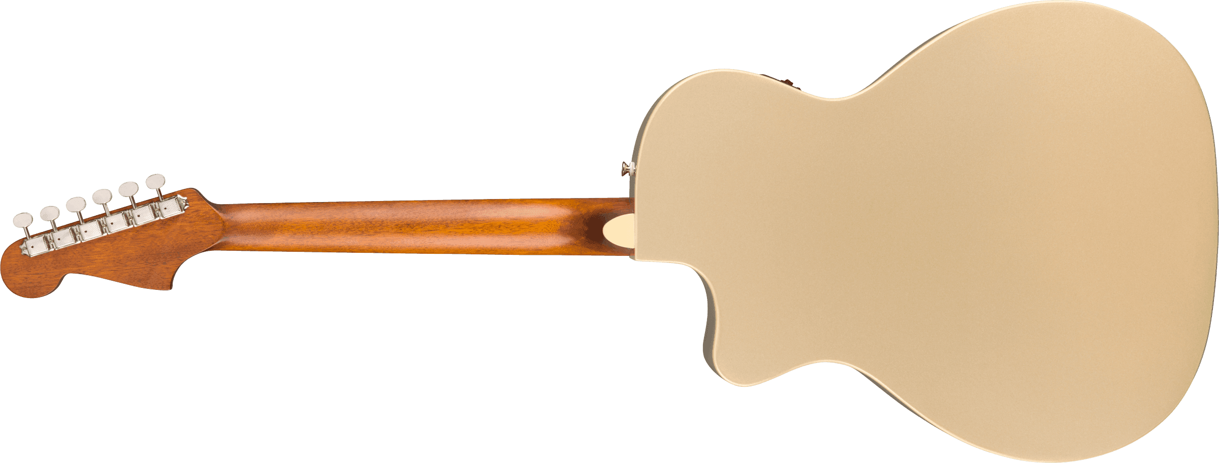 Guitarra Electroacustica Fender Newporter player diapasón de nogal, champán 0970743044 2