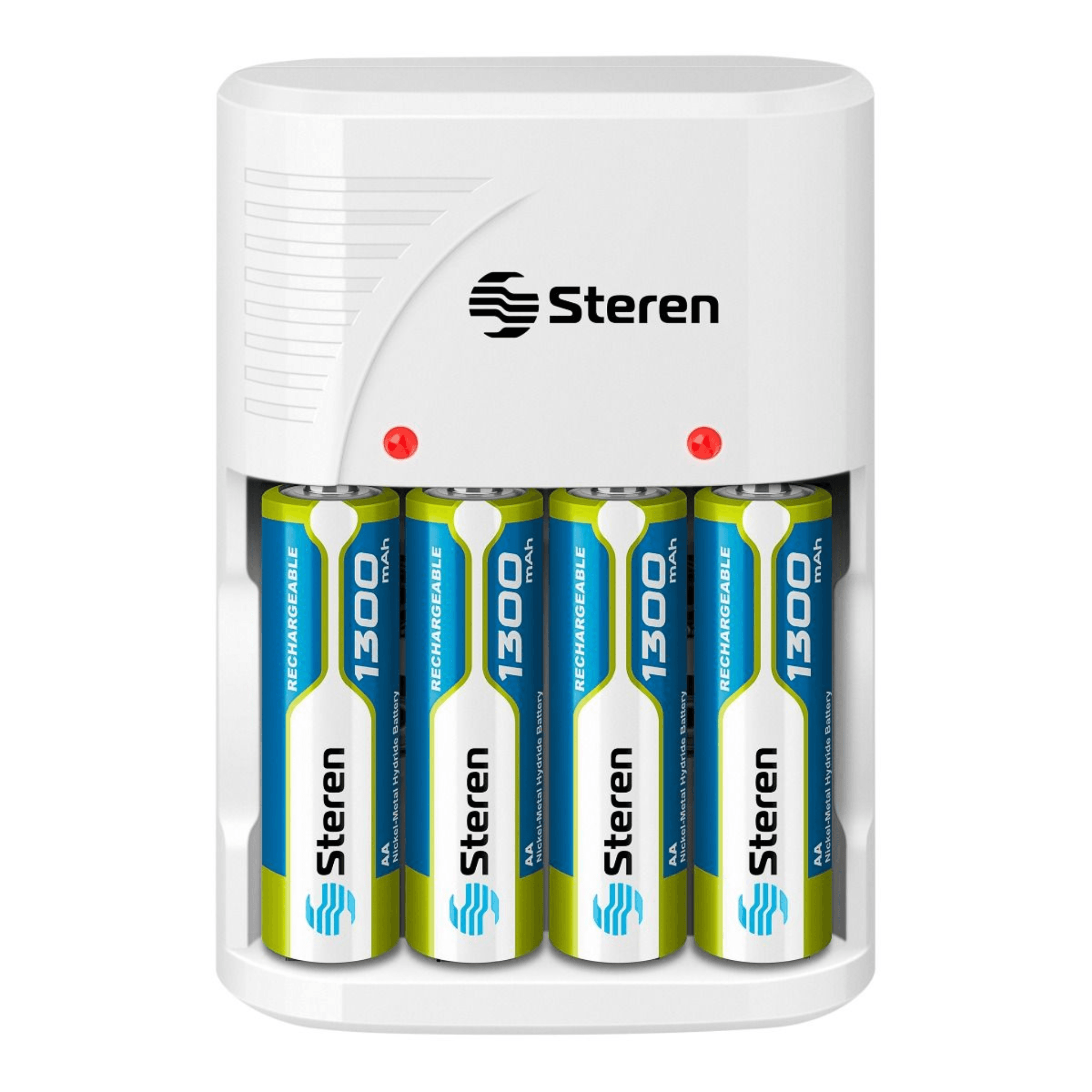 CARGADOR STEREN CRG-020 4 BATERIAS AAA/9V