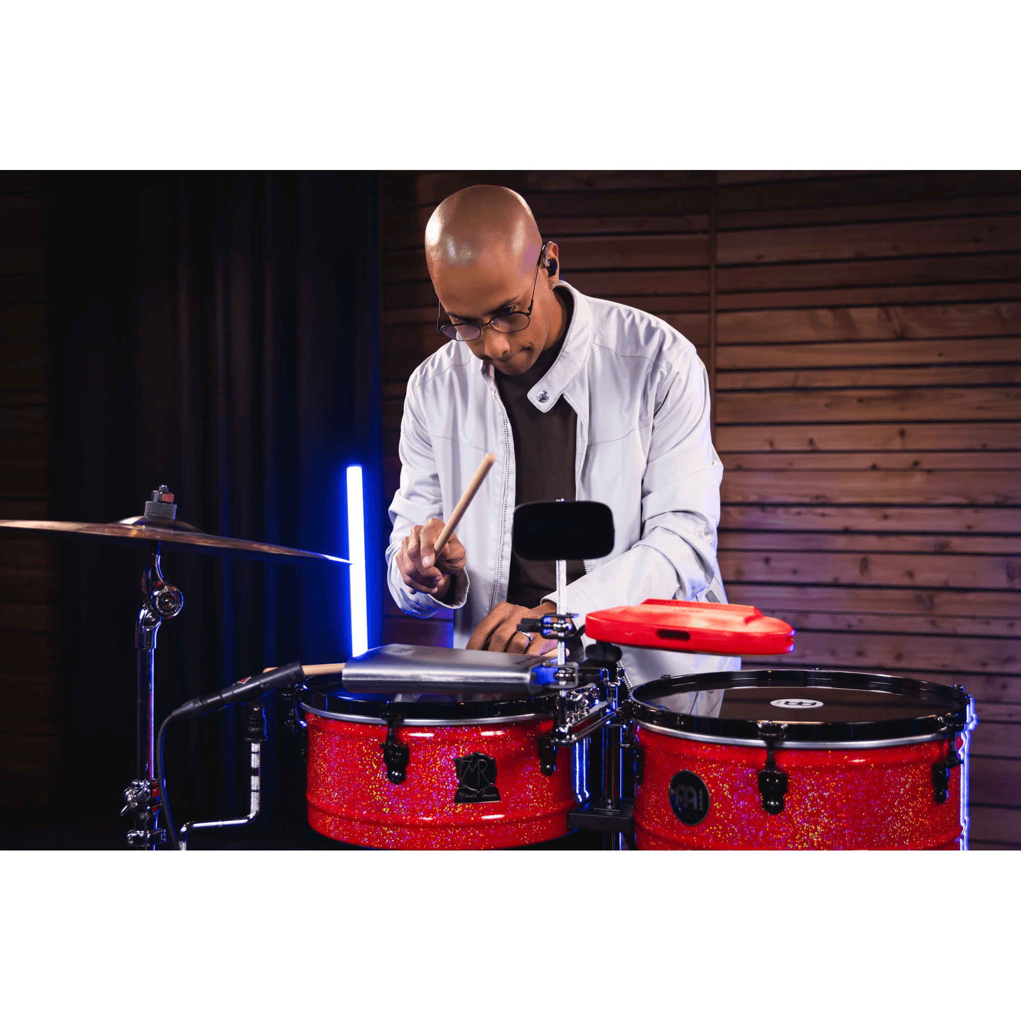 Timbaletas Meinl Mr1415 Manolito Rodriguez Atomic Red 7