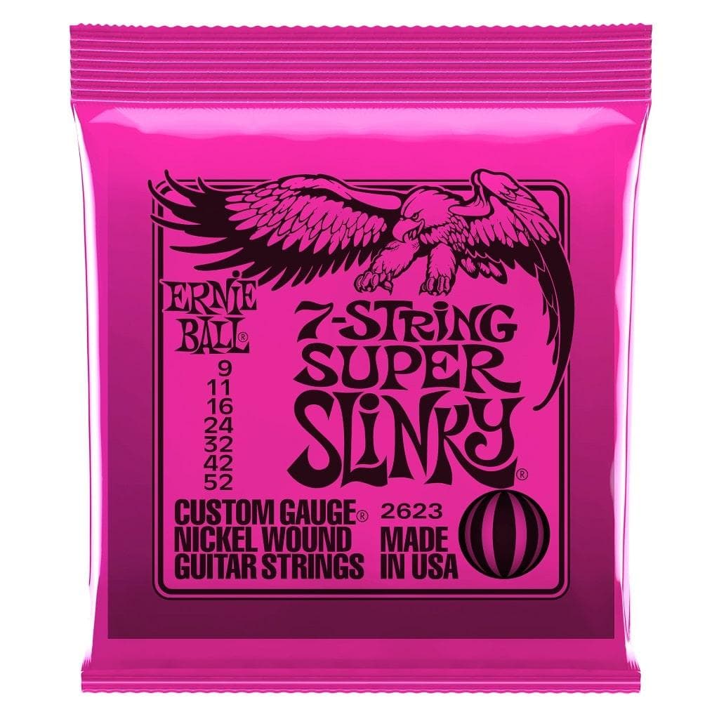 Encordado Ernie Ball Guitarra Electrica 2623 7 Cuerdas 9-52
