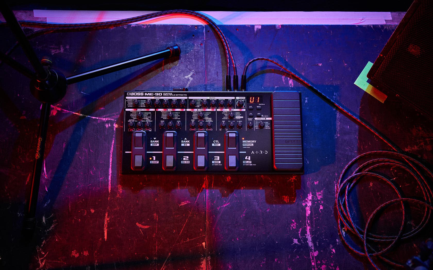 Procesador De Efectos Boss Guitarra Electrica Me-90 4