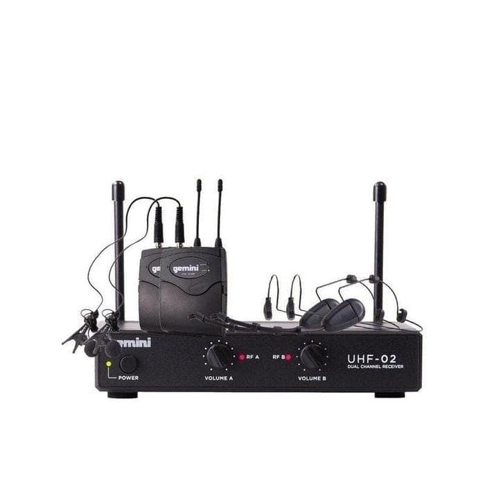 Microfono Gemini Uhf-02hl-s12 Inalambrico