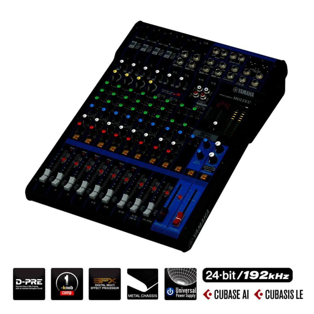 MEZCLADORA ANÁLOGA YAMAHA CON EFECTOS MG12XU